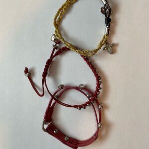 Fossil-lot of 3 bracelets